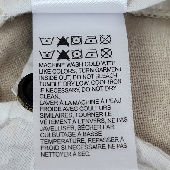 Lucky Brand Beige Stripe Linen Blend 9" Flat Front Shorts Sz 30 NEW - Picture 15 of 16